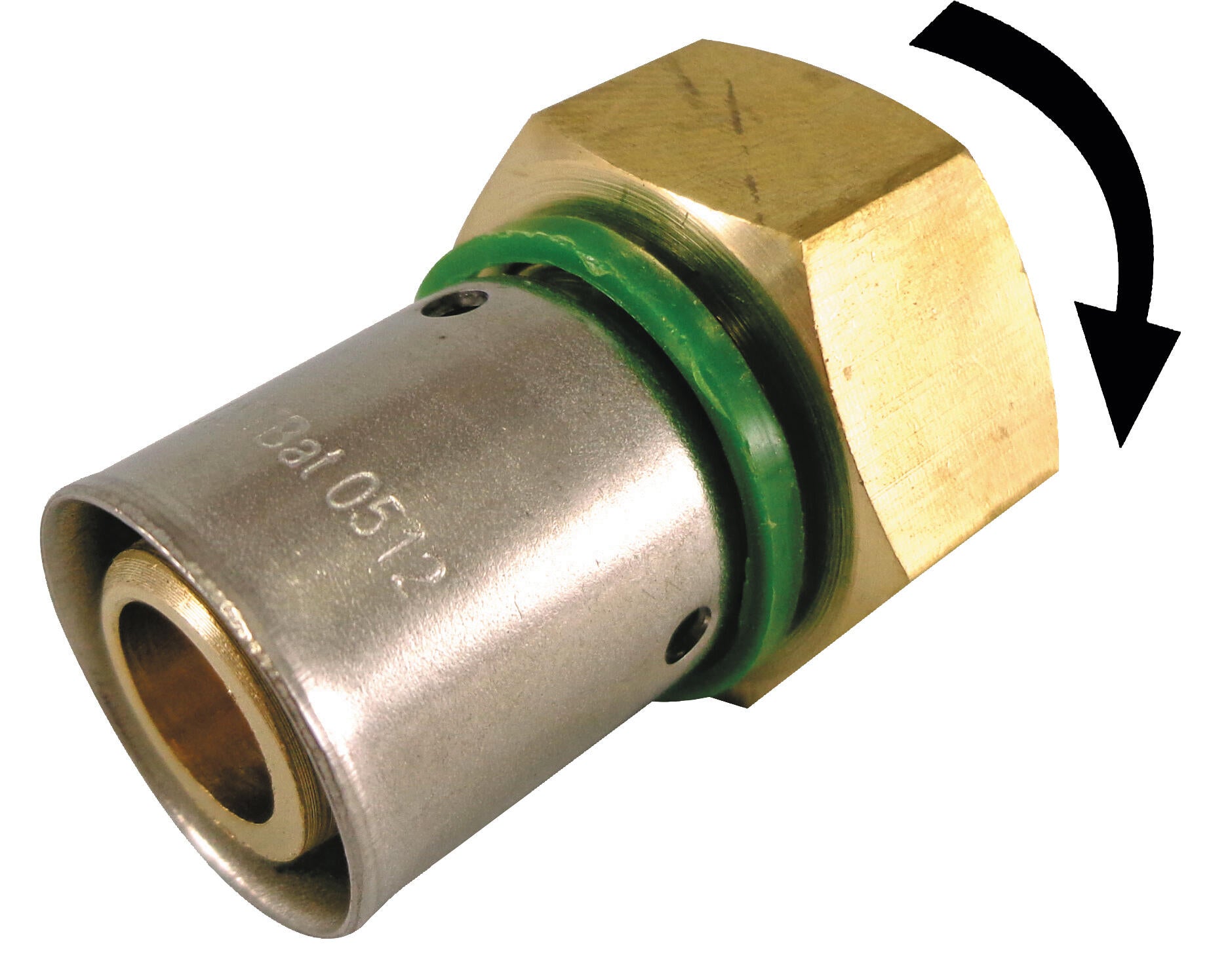 Raccord femelle écrou libre F.20X27(3/4'') PER à sertir Diam.16 mm - (lot de 2) - 2