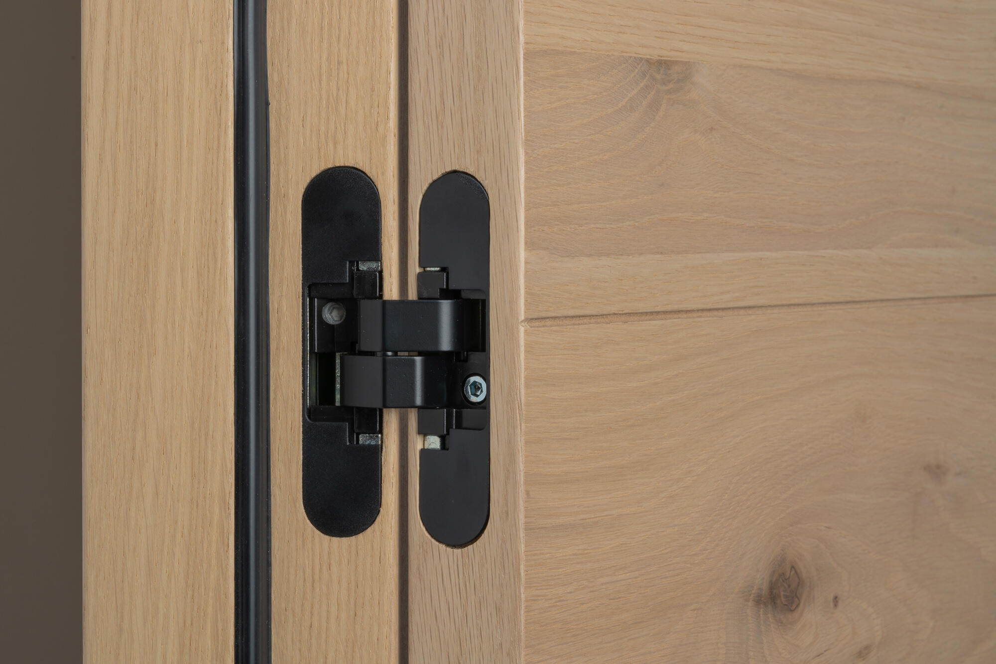Bloc-porte Hema bois Larg.73 cm poussant droit pleine Huiss.90 mm - 4