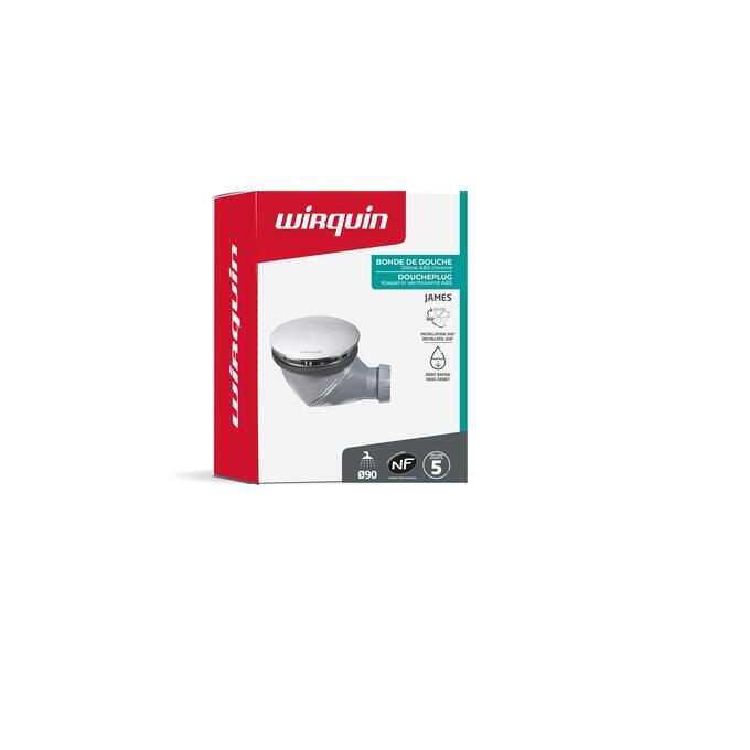 Bonde de douche JAMES Ø 90 mm orientable dôme ABS  Ø 120 mm Wirquin Pro - 7