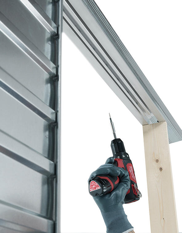 Système à galandage en caisson pour porte de Larg.73 cm avec amortisseur - PROTEK - 3