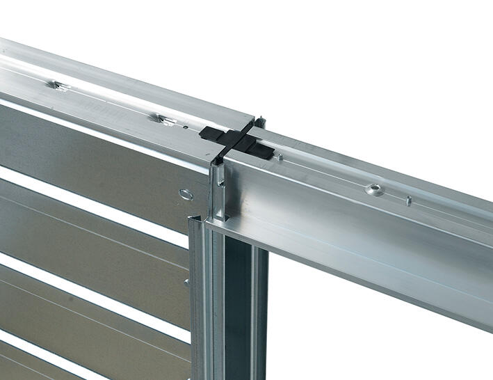 Système à galandage en caisson pour porte de Larg.73 cm avec amortisseur - PROTEK - 5