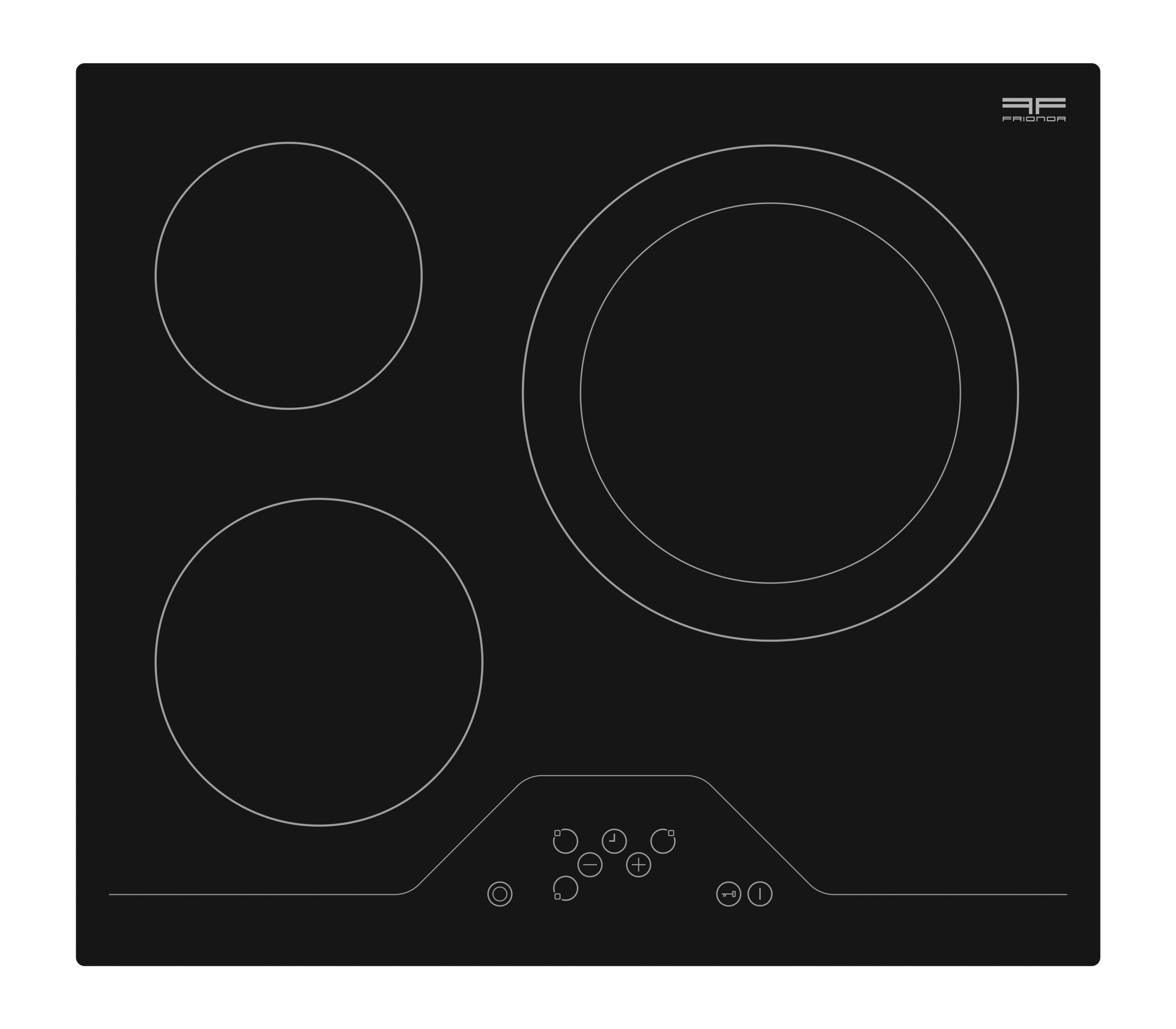 Plaque de cuisson vitrocéramique 3 foyers avec zone extensible - TVS635 FRIONOR - 2