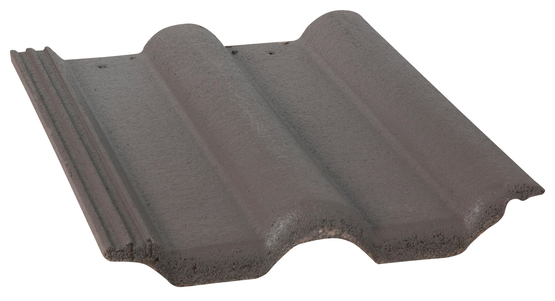 Demi-tuile Double Romane brun - MONIER - 2