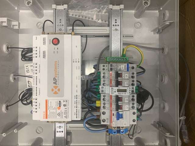 Coffret de protection AC mono 6kW support ECU-C intégré APS - TECHNIDEAL