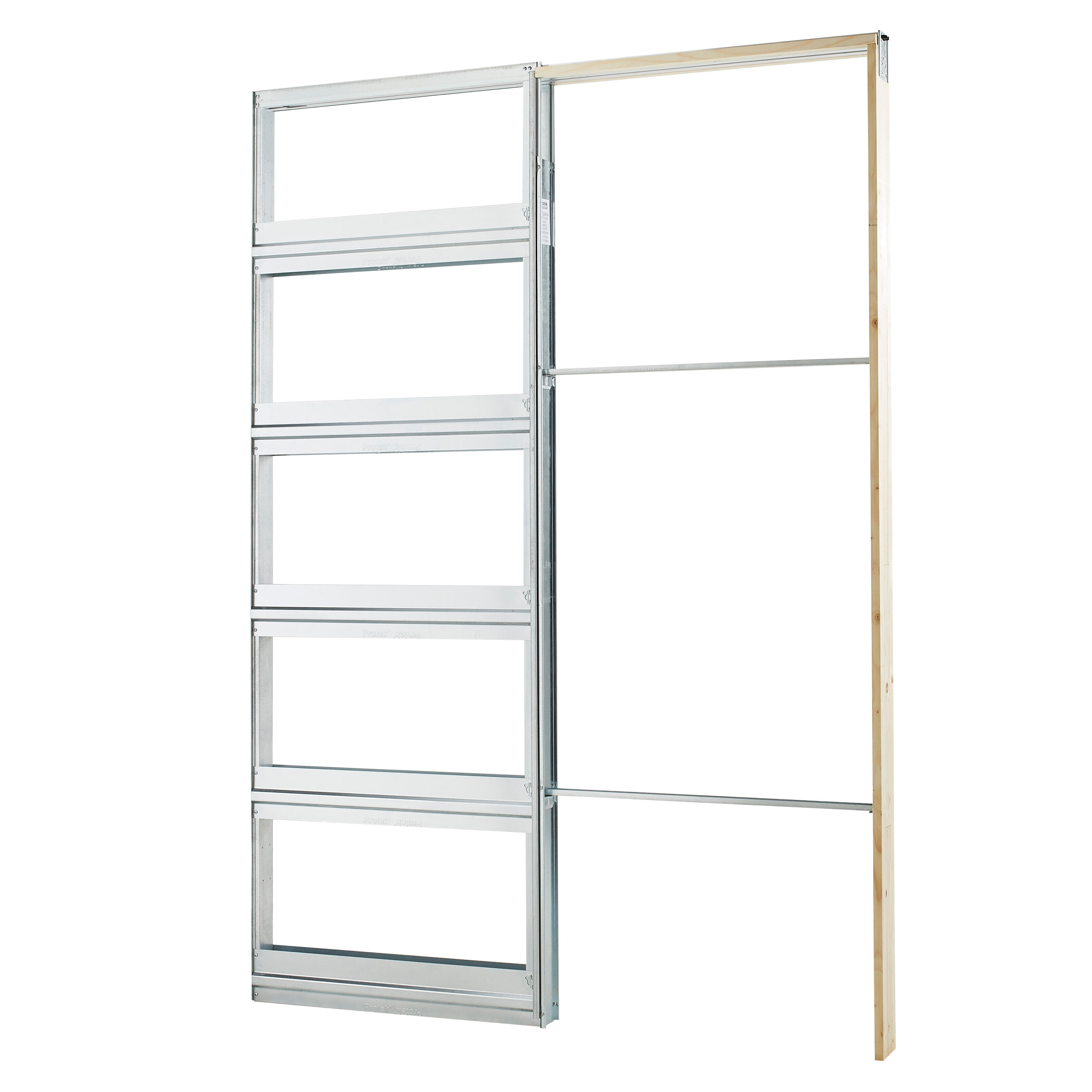 Système à galandage en kit pour porte de Larg.73 cm avec kit d'habillage - PROTEK - 2