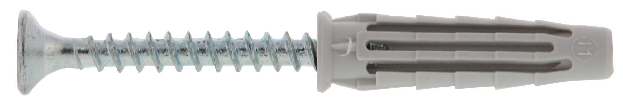 Cheville nylon avec vis multi-matériaux Diam.5 mm x 25 mm - SPIT Pro6 (lot de 40) - 2