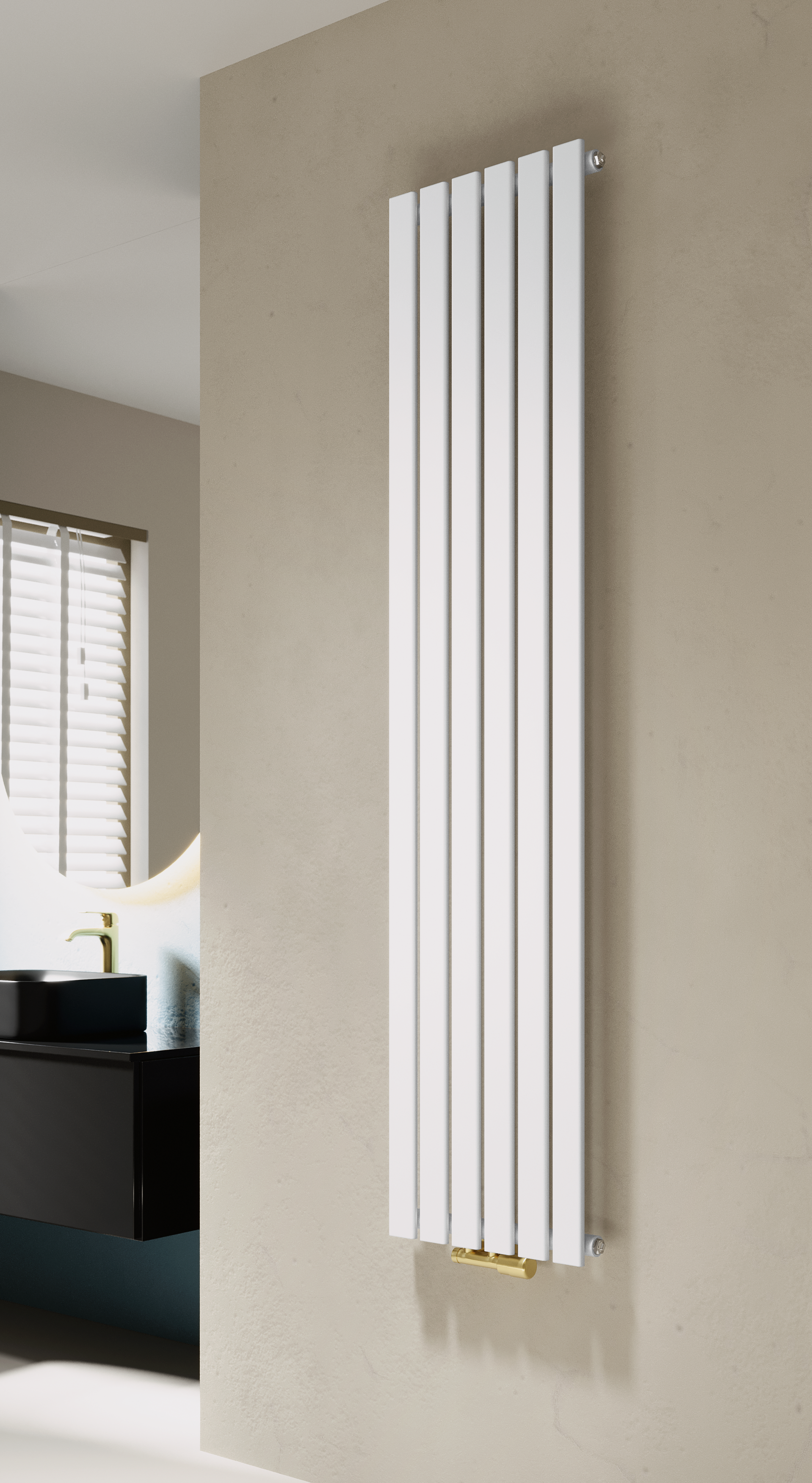 Grzejnik FARON 180x42 cm Biały D 912W Roz 5cm 10 Bar DURATERM - 2