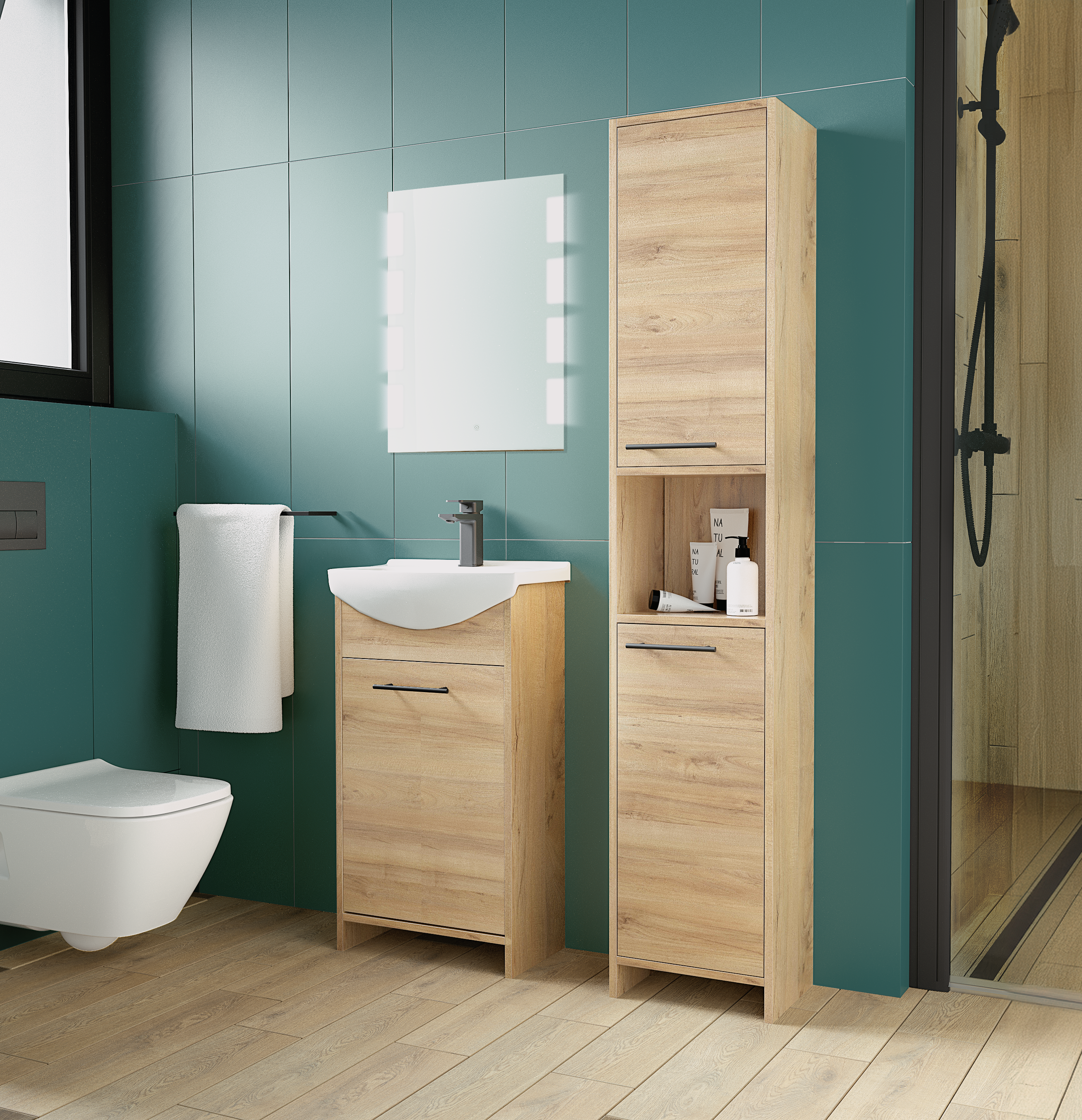 Zestaw szafka z umywalką Fight 47 Sensea - 4