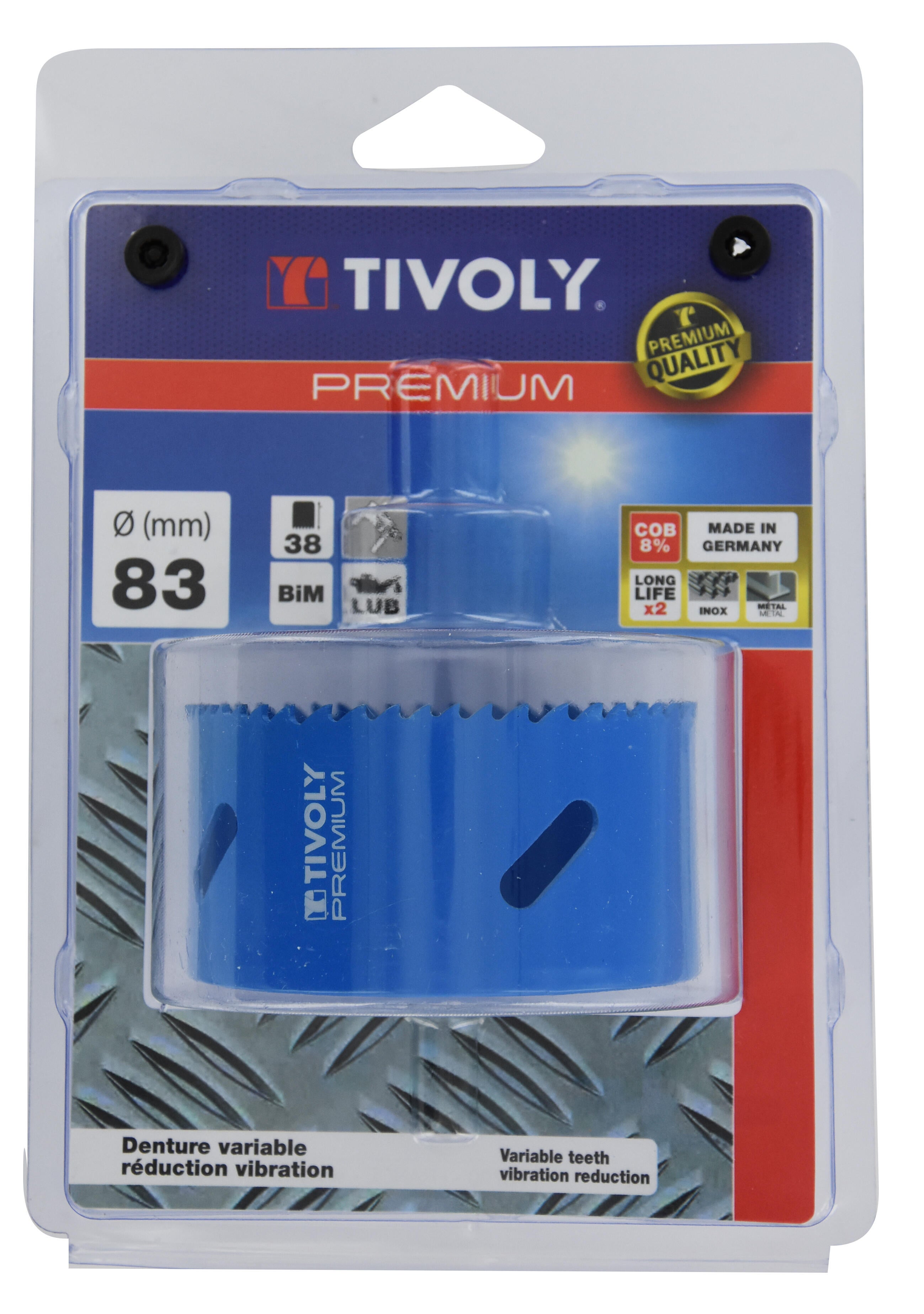 Scie cloche bi-métal HSS Cobalt 8% Diam.83 mm XT505220115 - TIVOLY  - 3