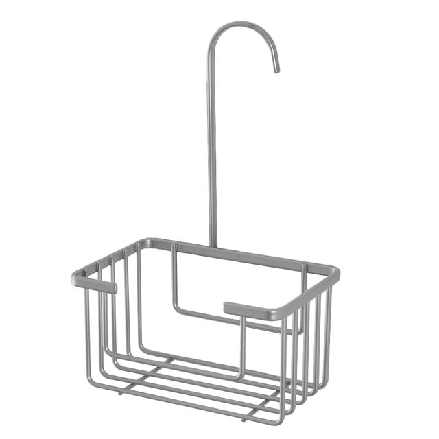 Organizer per doccia per soffione doccia Linda grigio/argento