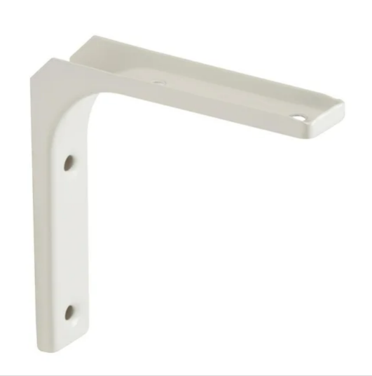 Equerre pour étagères en acier 10 x 10 cm blanc - 2