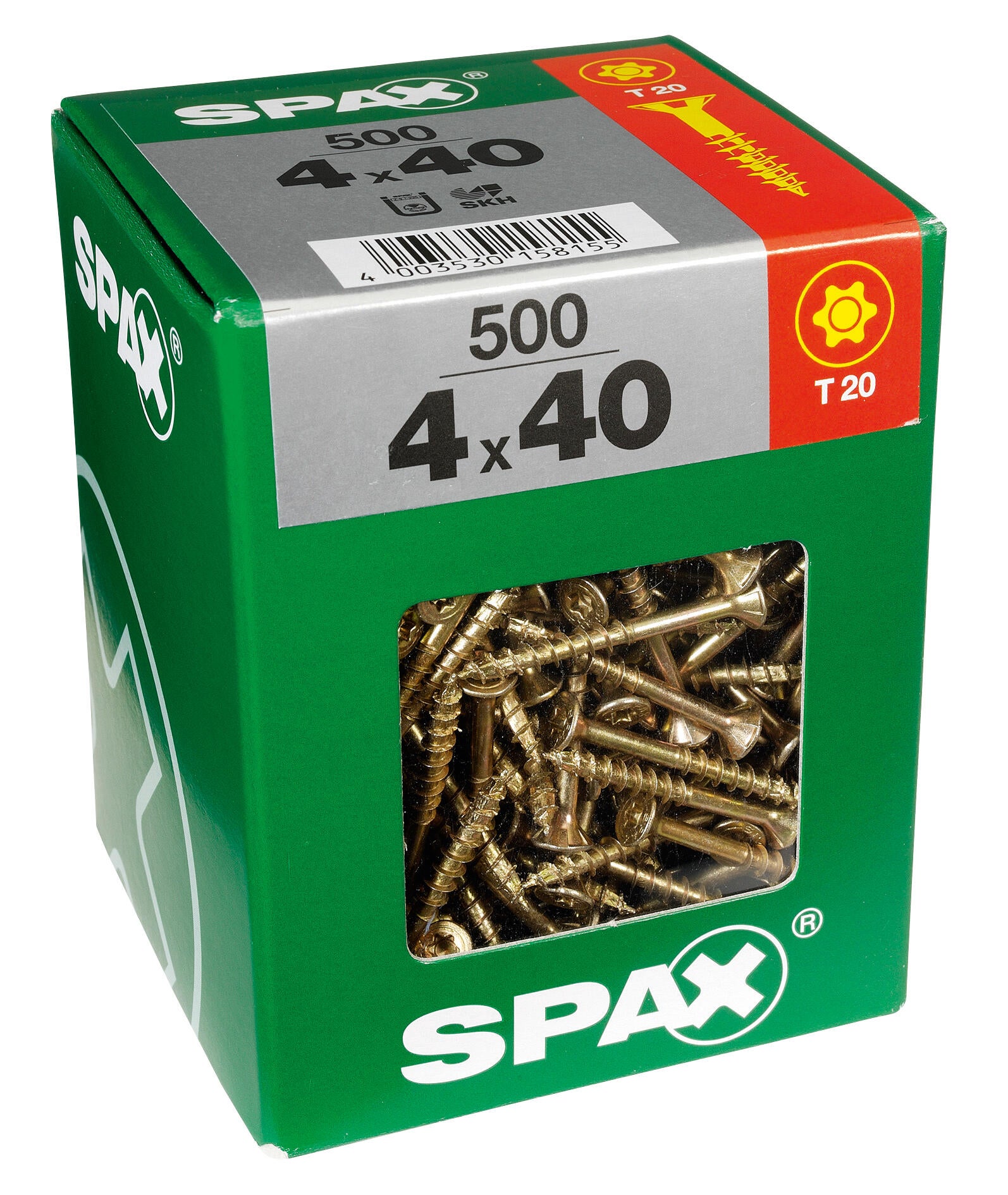Vis à bois universelle Spax 4,5X25mm noir - 75 pièces