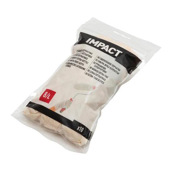 Sachet de 10 gants latex n°8 taille L - 4