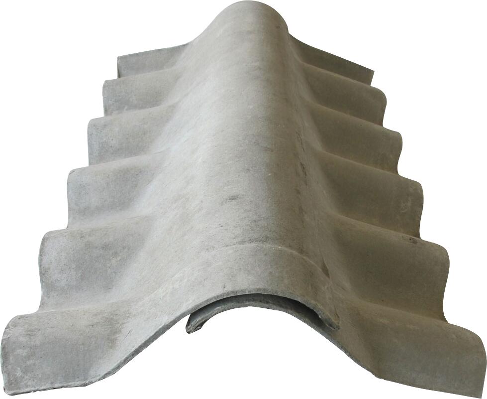 Faîtière fibrociment grise l.30 x 30 x L.92 cm - 2