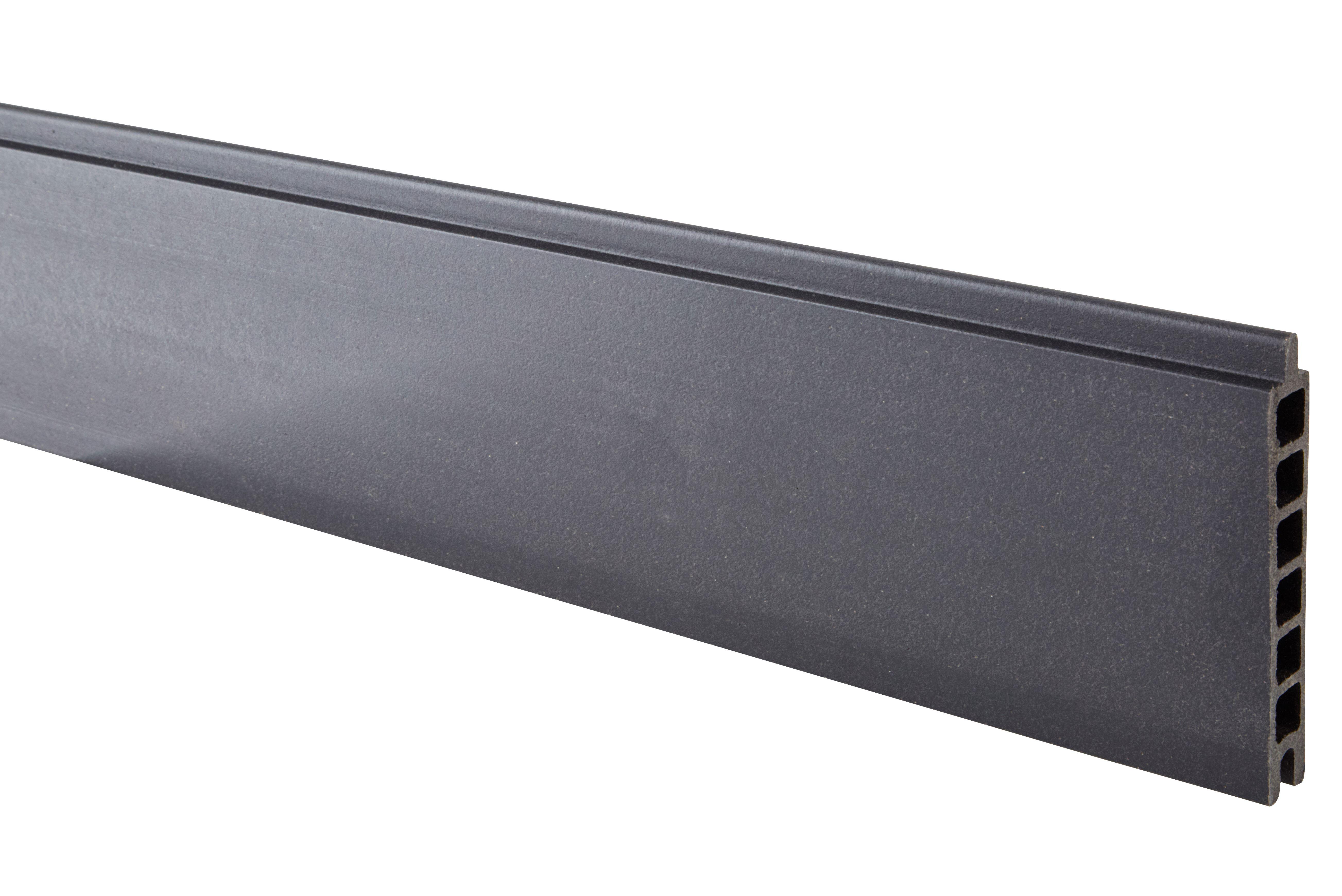 Lame clôture composite gris l.150 x Ep.22 mm Long.1,98 m - 3