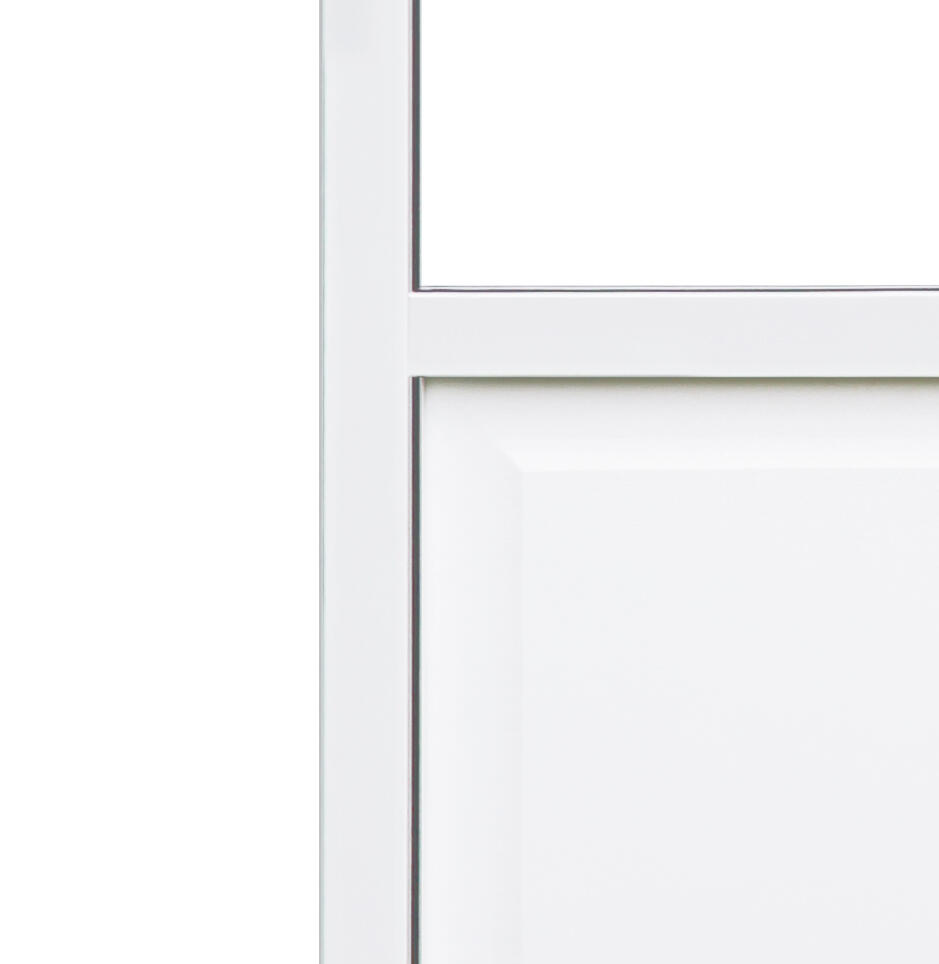 Porte coulissante seule Atelier blanc sablé Larg.83 cm aluminium extrudé  - 2