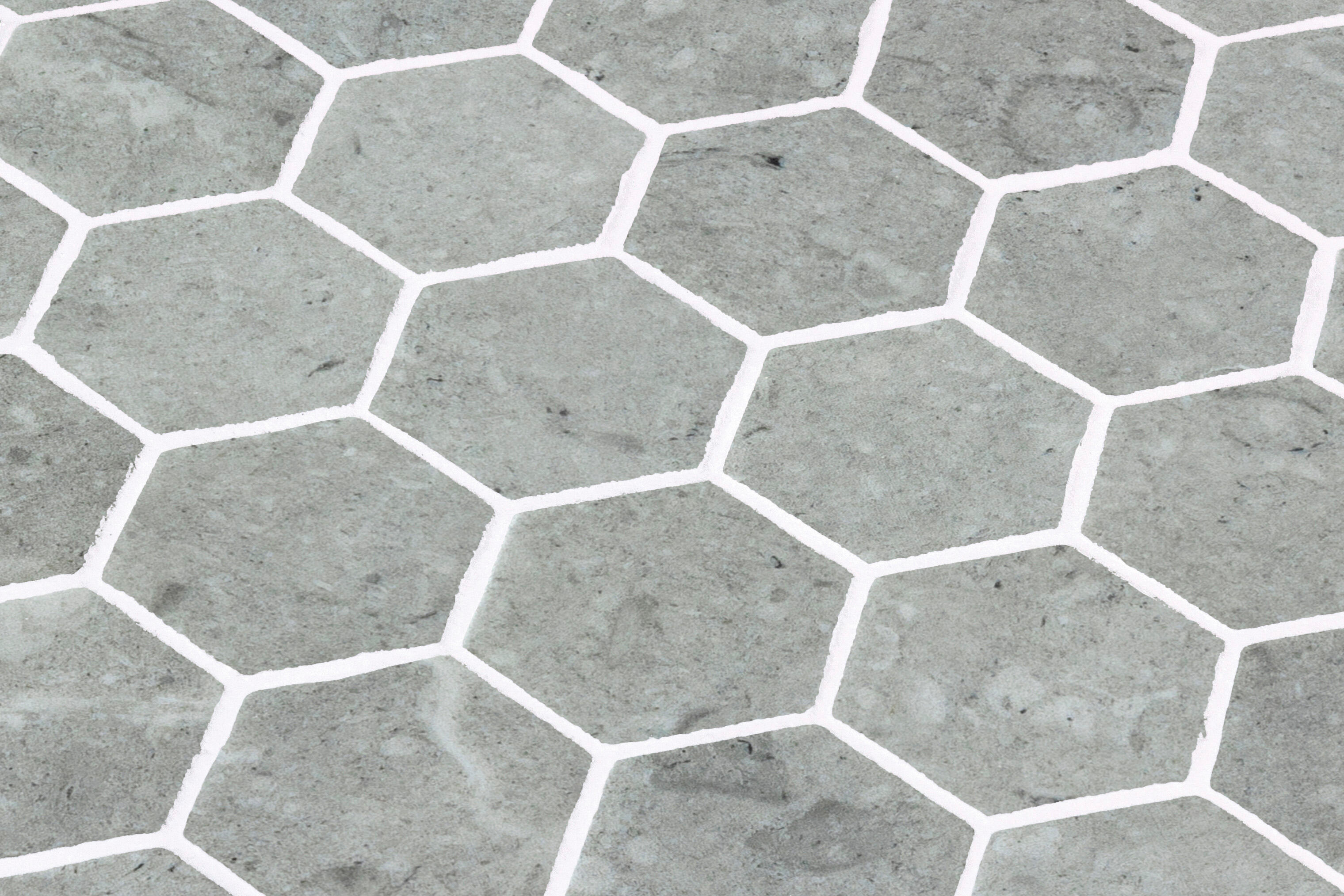 Mosaïque piscine L.30 x l.30 cm hexagonale - Normatech Grey (lot de 6) - 2