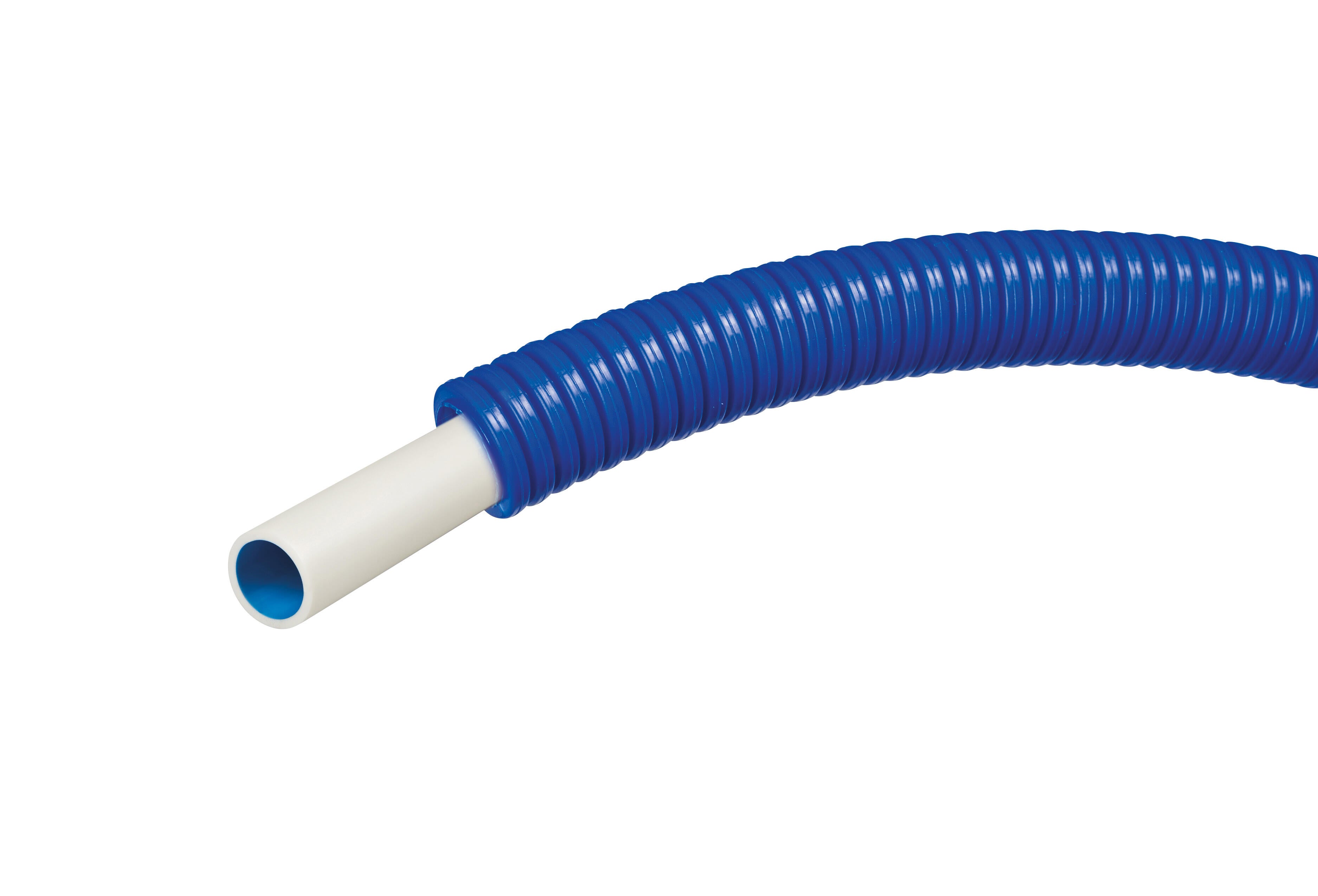 Tube PER gainé bleu Diam.16 mm en couronne Long.25 m - CALINEO PE-RT - 2