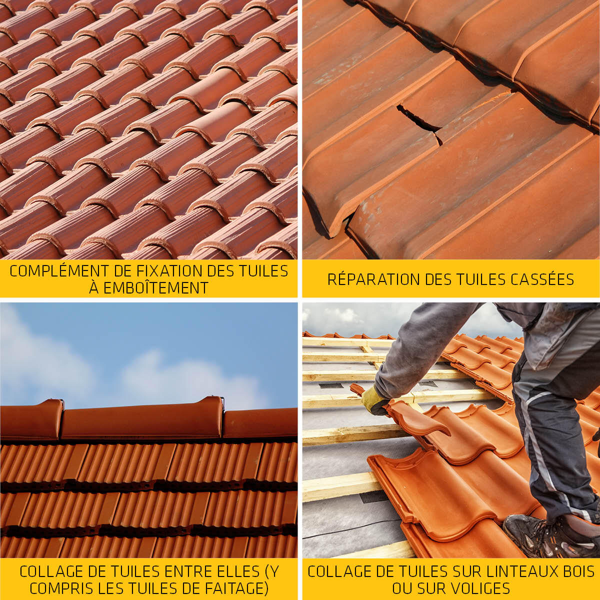 Mastic colle Sikaflex Tuiles terre cuite 300ml - SIKA  - 3