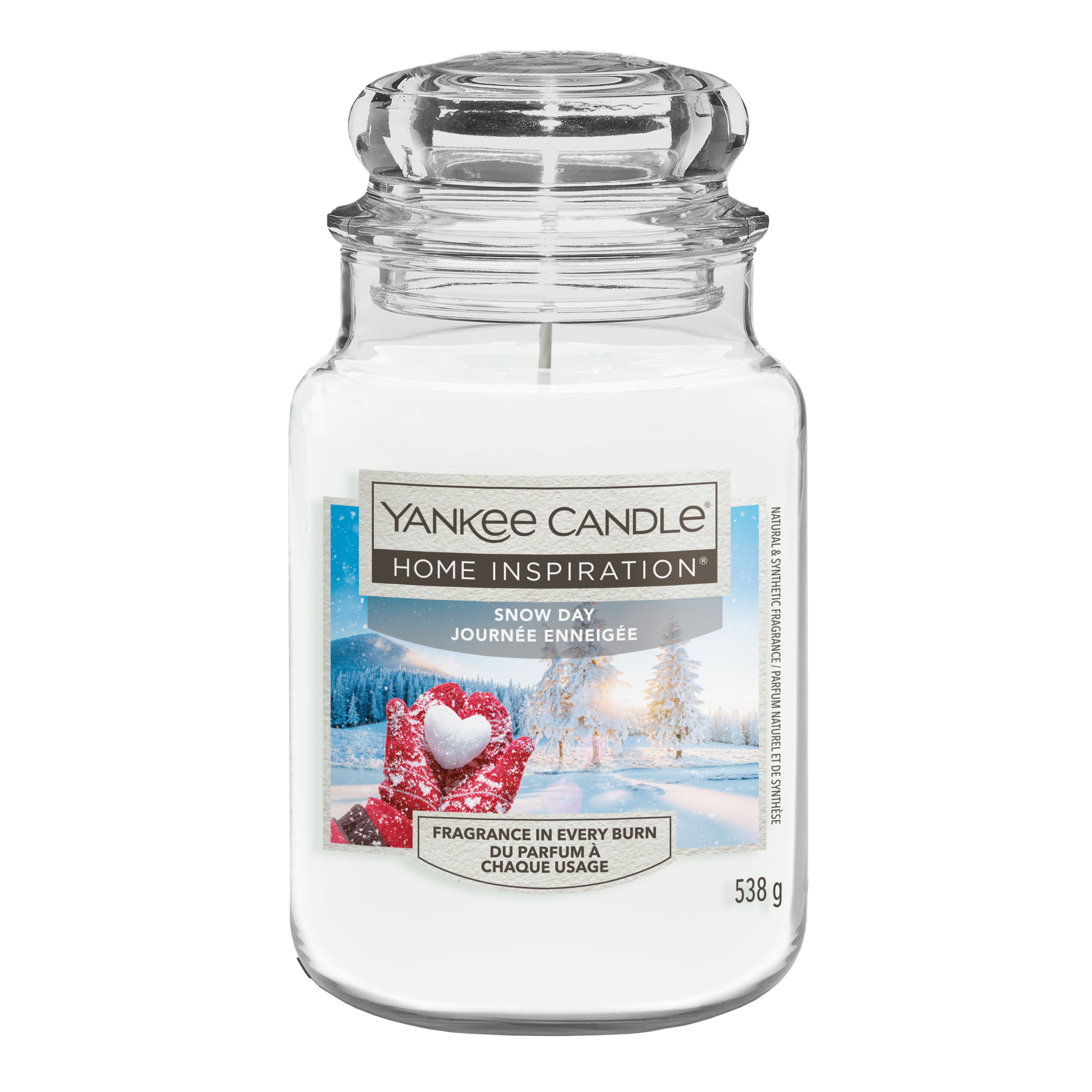 Świeca zapachowa w szkle świąteczna Snow Day Yankee Candle 538 g