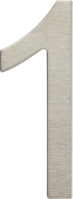 Chiffre 1 en inox adhésif H.76 mm - THIRARD - 3
