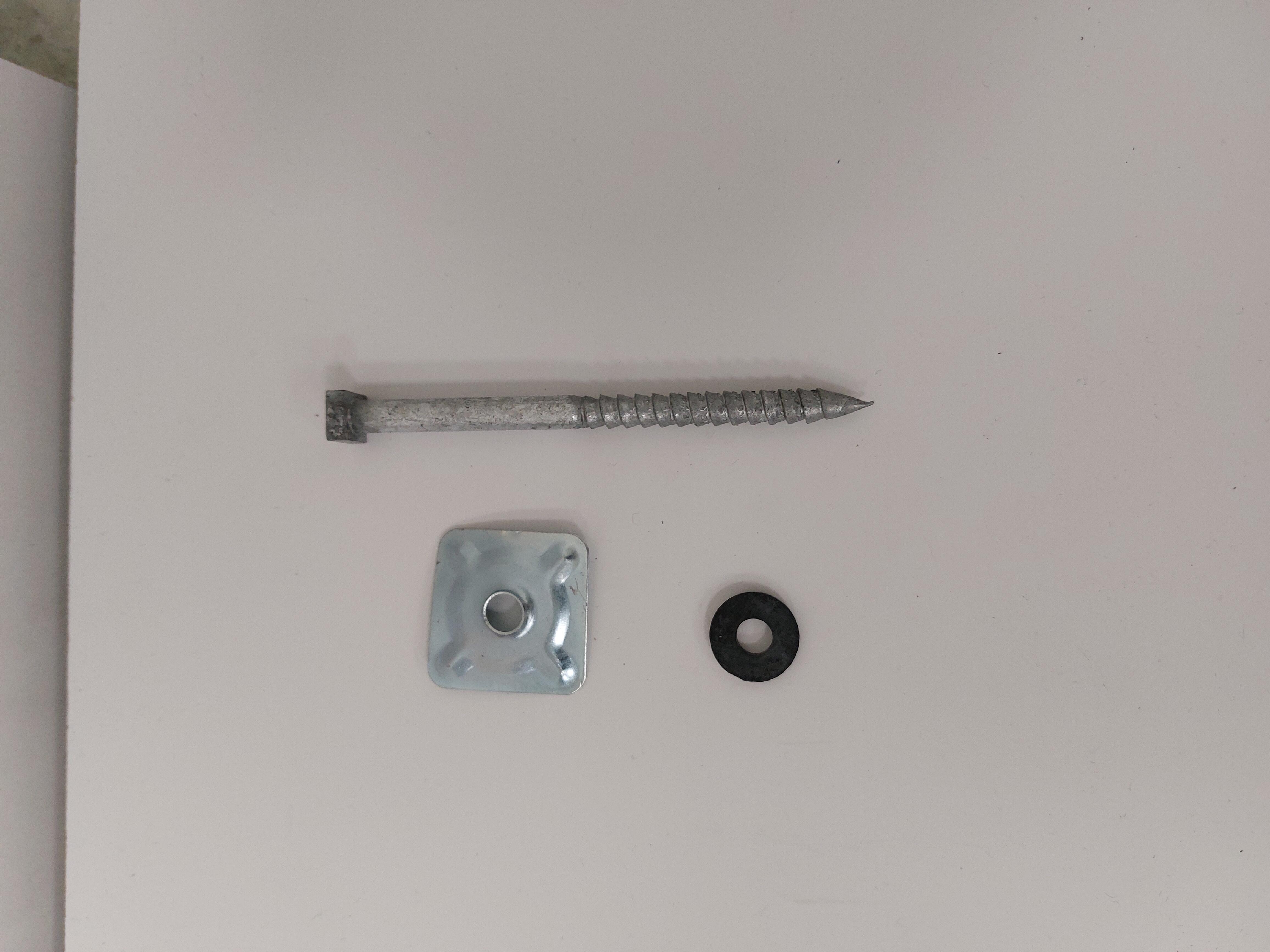 50 TIREFONDS 8X120MM + RONDELLE POUR PLAQUE FIBRECIMENT - ETANCO - 5