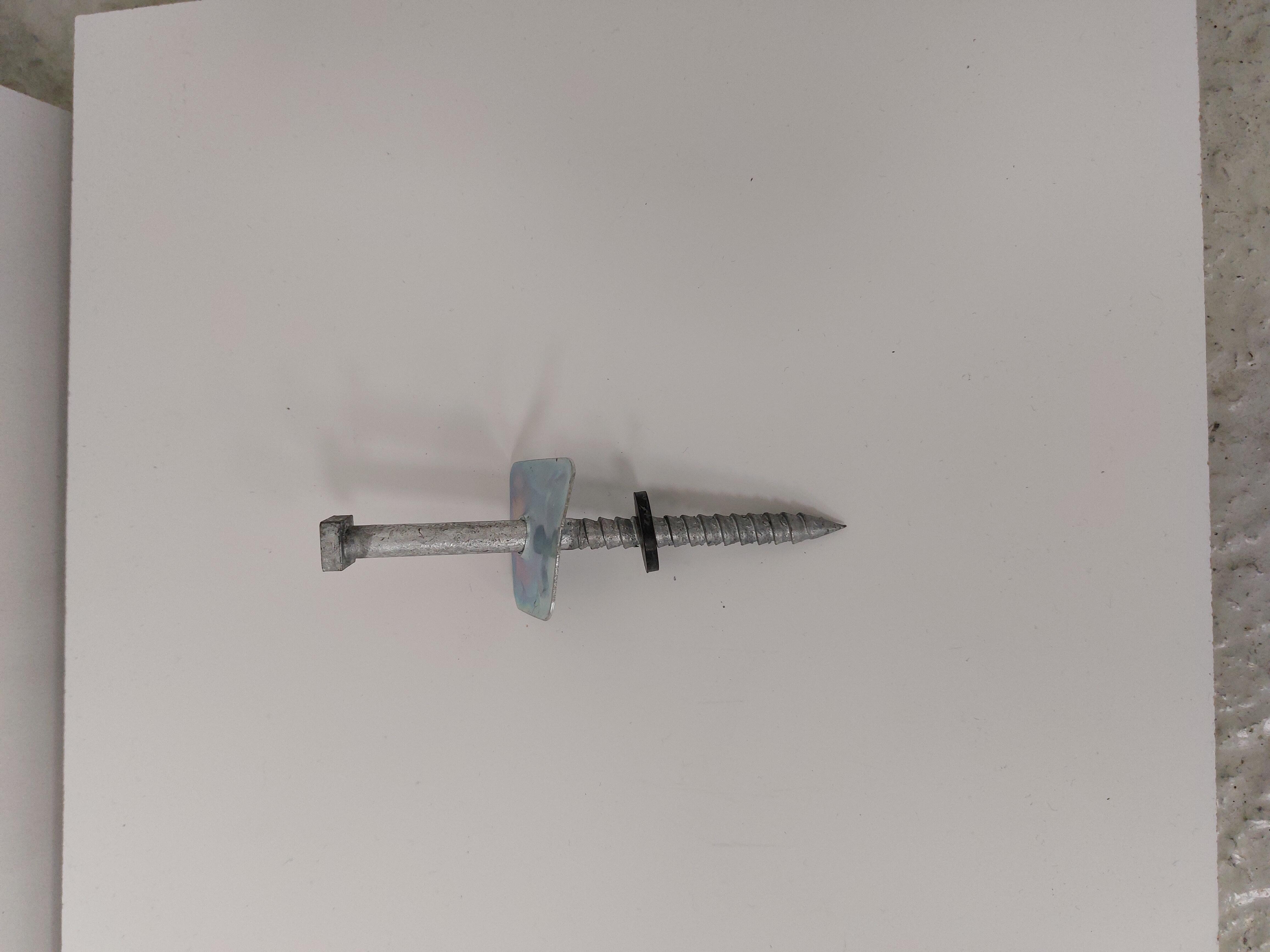 50 TIREFONDS 8X120MM + RONDELLE POUR PLAQUE FIBRECIMENT - ETANCO - 3