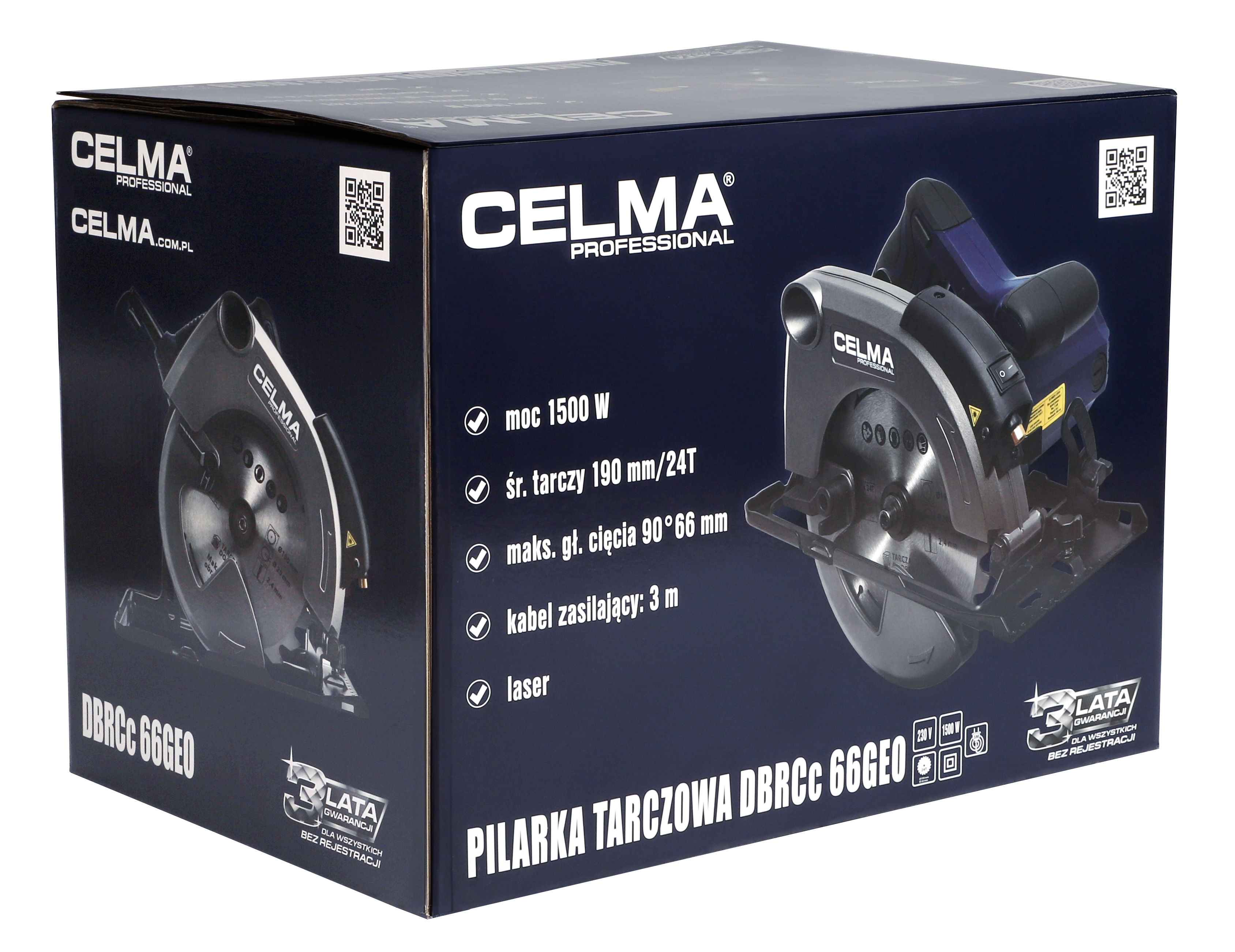 Pilarka tarczowa CELMA Professional DBRCc 66GEO 1500W 190mm - 7