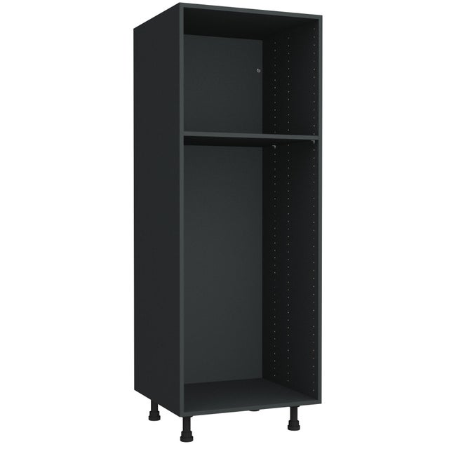 Demi-colonne de cuisine l.60 x H.153,60 x P.56 cm Gris