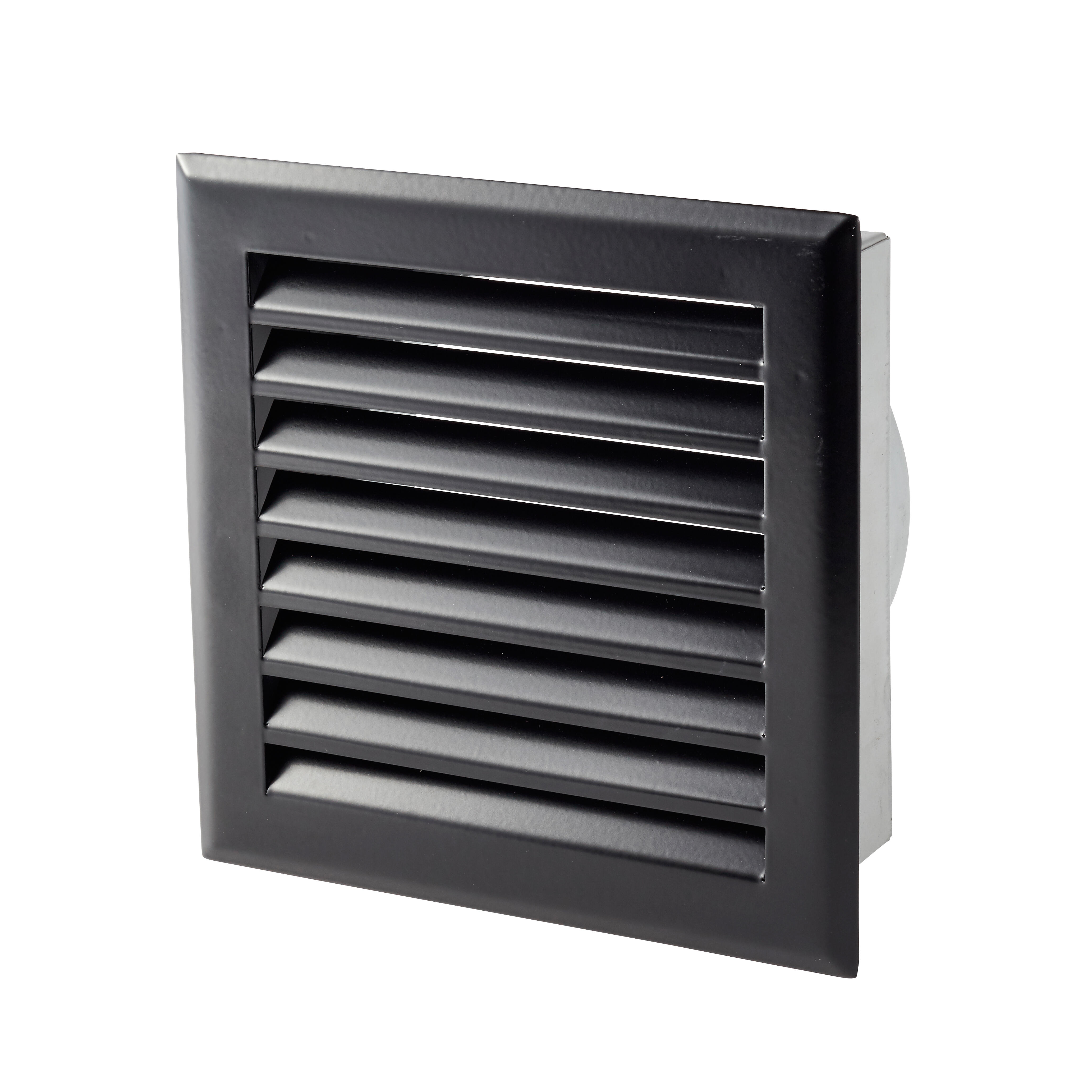 Bouche de soufflage lamelles noires 200 x 200 mm - 2