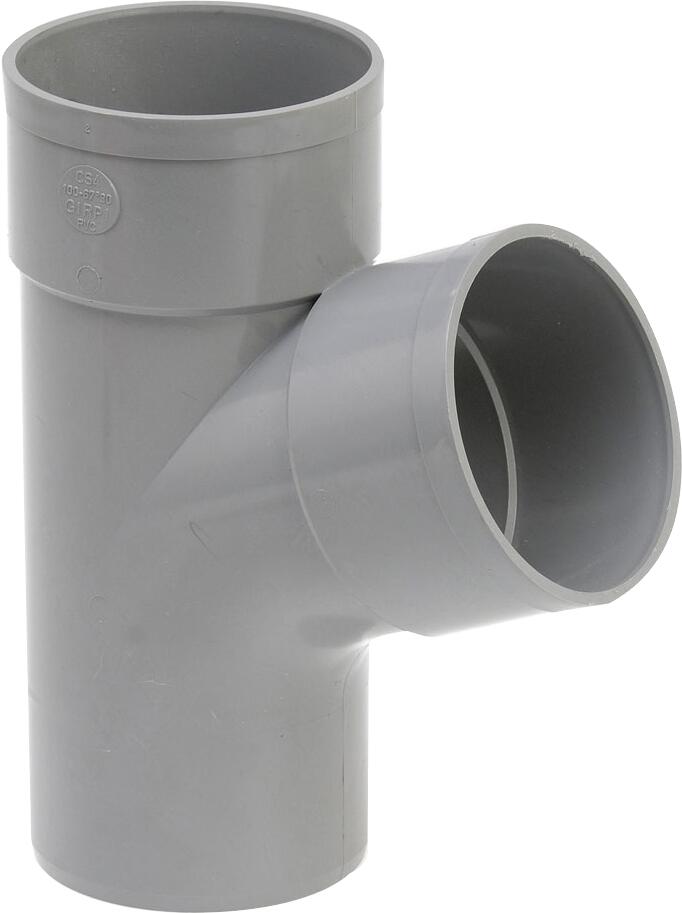 Culotte male/femelle PVC Diam.100 mm, 67°30 - 3