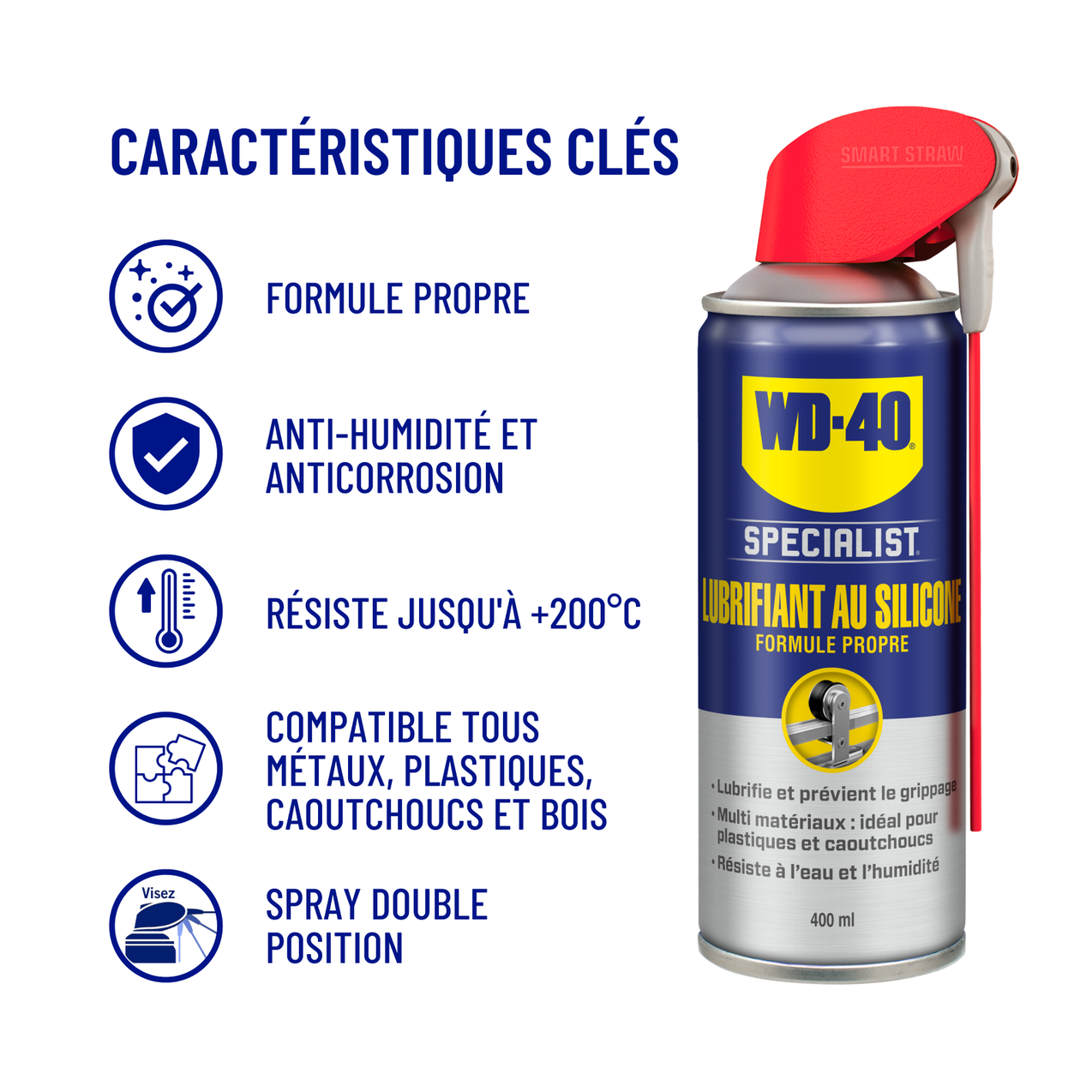 Lubrifiant au silicone 400 ml - WD-40 - 3