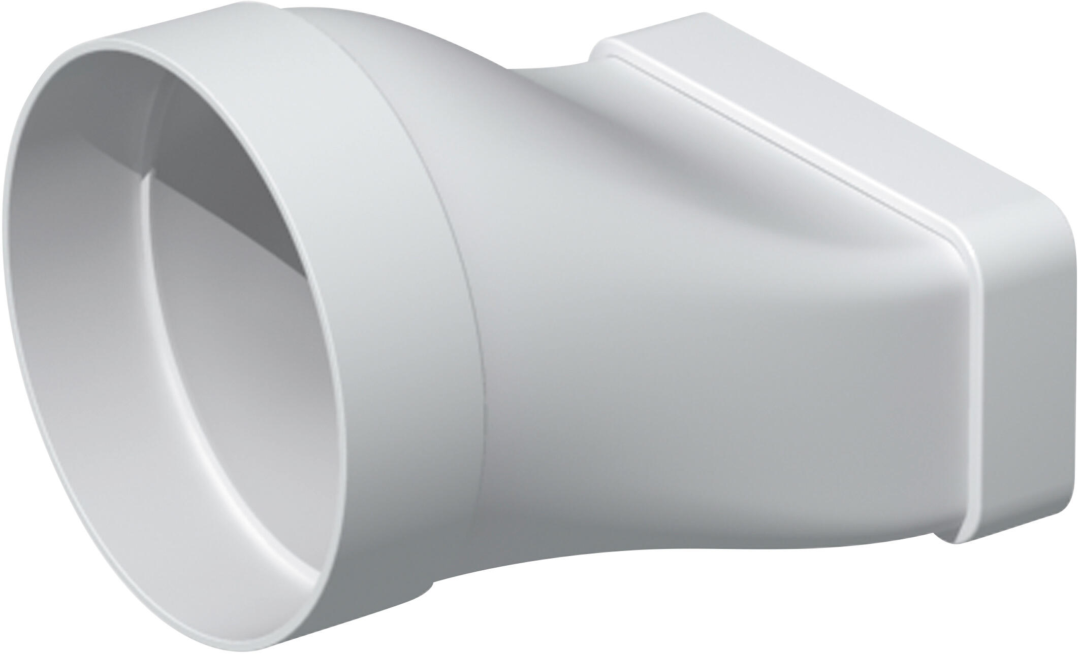 Manchon mixte PVC rectangulaire 55 x 220 mm Diam.125 mm - S&P - 2