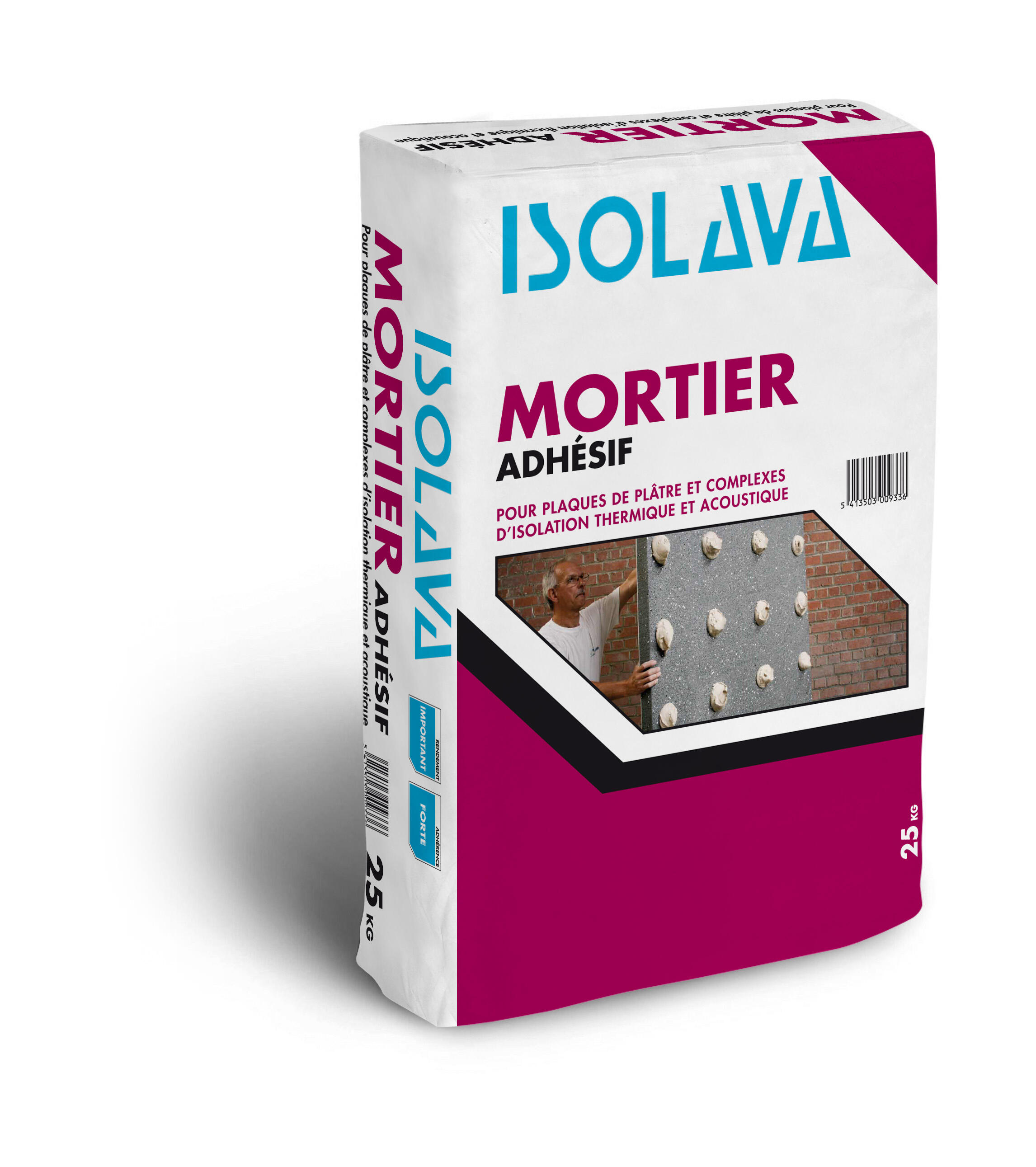 Mortier adhésif en poudre 25 kg - ISOLAVA - 2