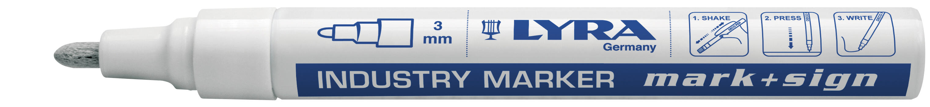Marqueur peinture blanche Industry Marker - LYRA  - 2