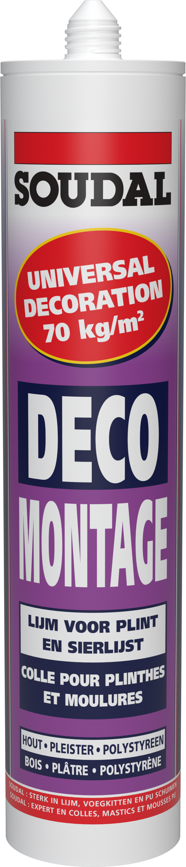 Colle de fixation 310 ml Déco Montage - SOUDAL