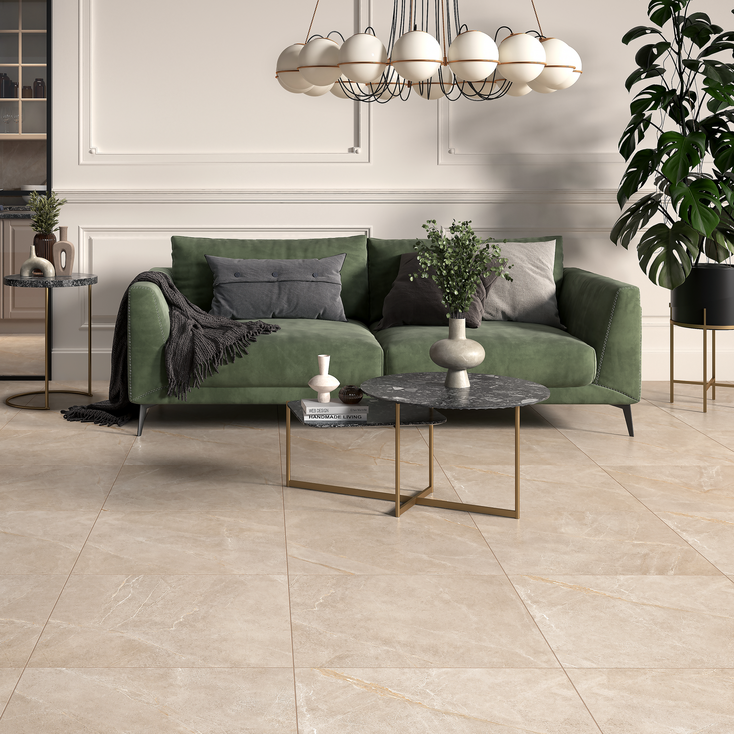 Gres szkliwiony Tonstone Beige 59,7x59,7 Artens - 2