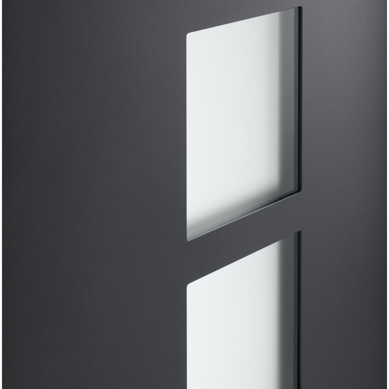 Porte d'entrée aluminium grise poussant gauche H.215 x l.90 cm Fuji - 3