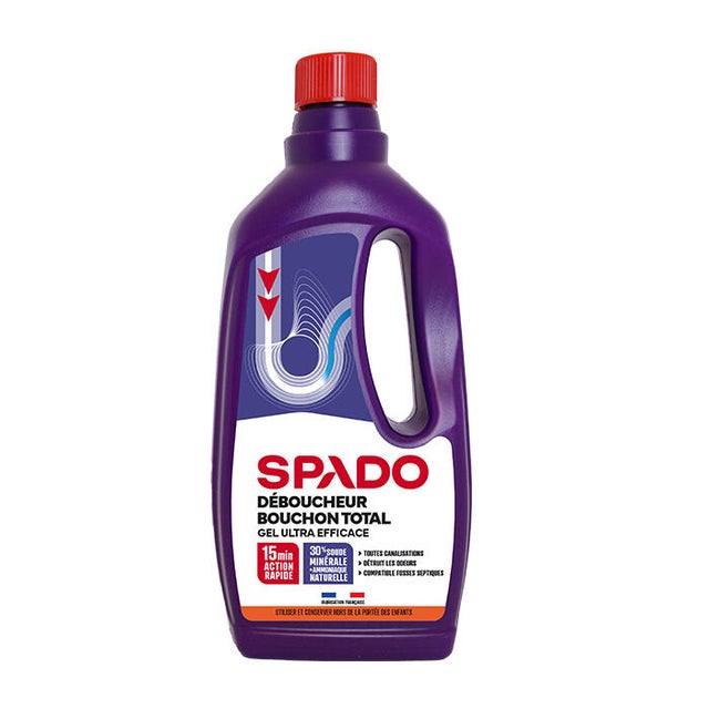 Déboucheur en gel à la soude 1 L - SPADO