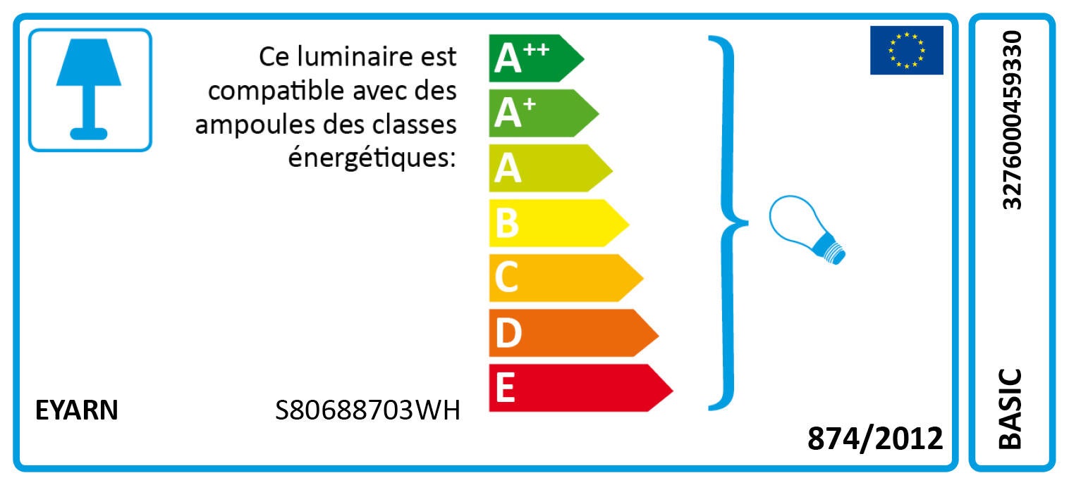 Rampe 3 spots, blanche, GU10, Basic - 5