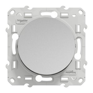 Interrupteur va-et-vient à assembler Odace, SCHNEIDER ELECTRIC, aluminium