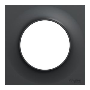Plaque simple Odace Styl, SCHNEIDER ELECTRIC, anthracite