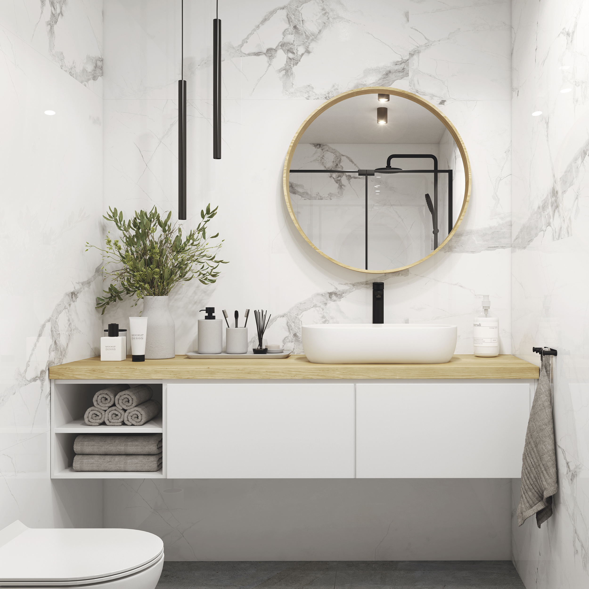 Panele ścienne SPC winylowe wodoodporne Calacatta Bianco 120x60 cm - 3