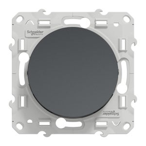 Interrupteur va-et-vient à assembler Odace, SCHNEIDER ELECTRIC, gris anthracite