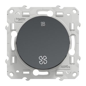 Interrupteur vmc à assembler Odace, SCHNEIDER ELECTRIC, gris anthracite