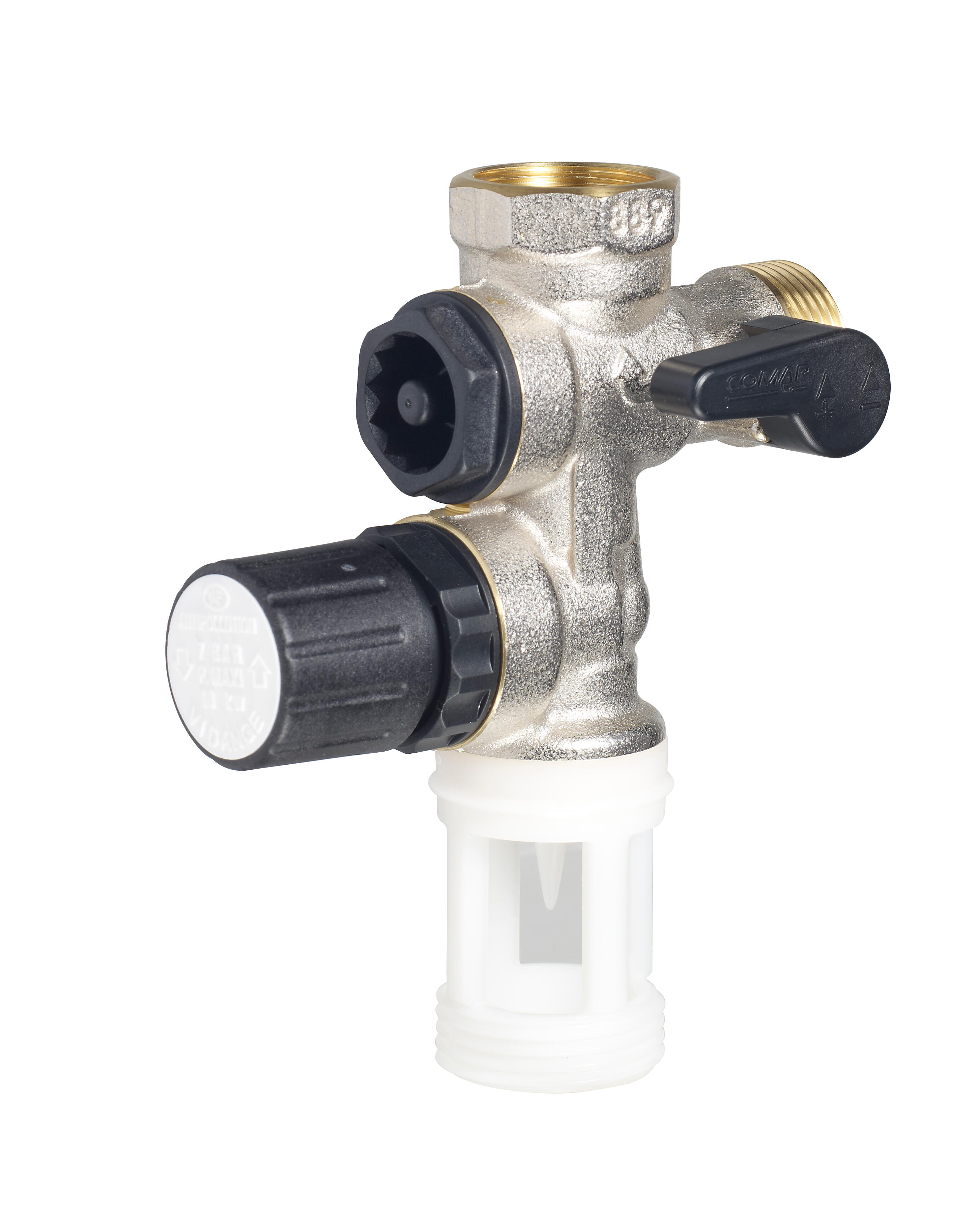 Groupe de sécurité hydraulique droit inox pour eau agressive - COMAP - 2