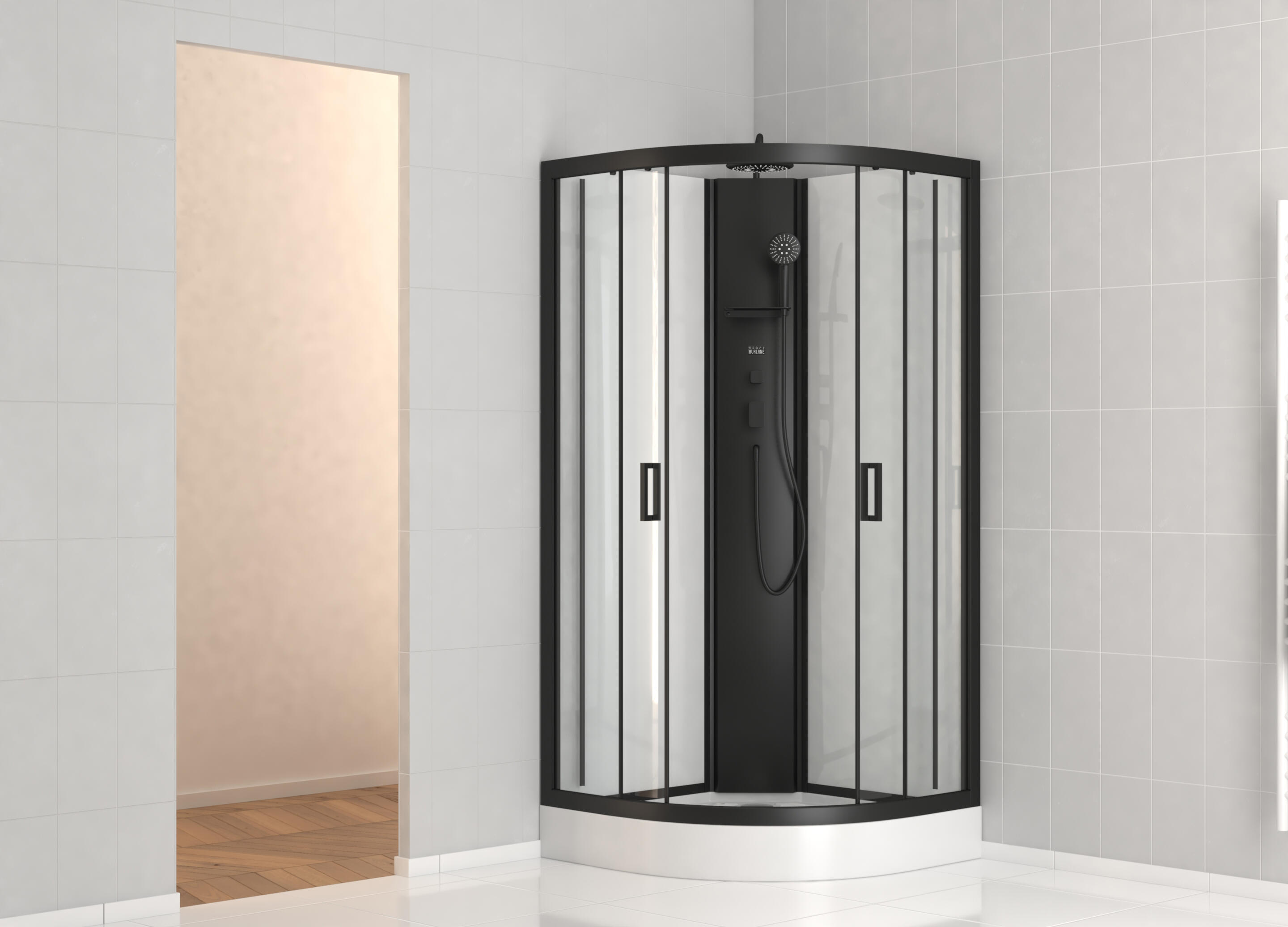 Cabine de douche l.85 x L.85 x H.235 cm Pepper 3 - 2