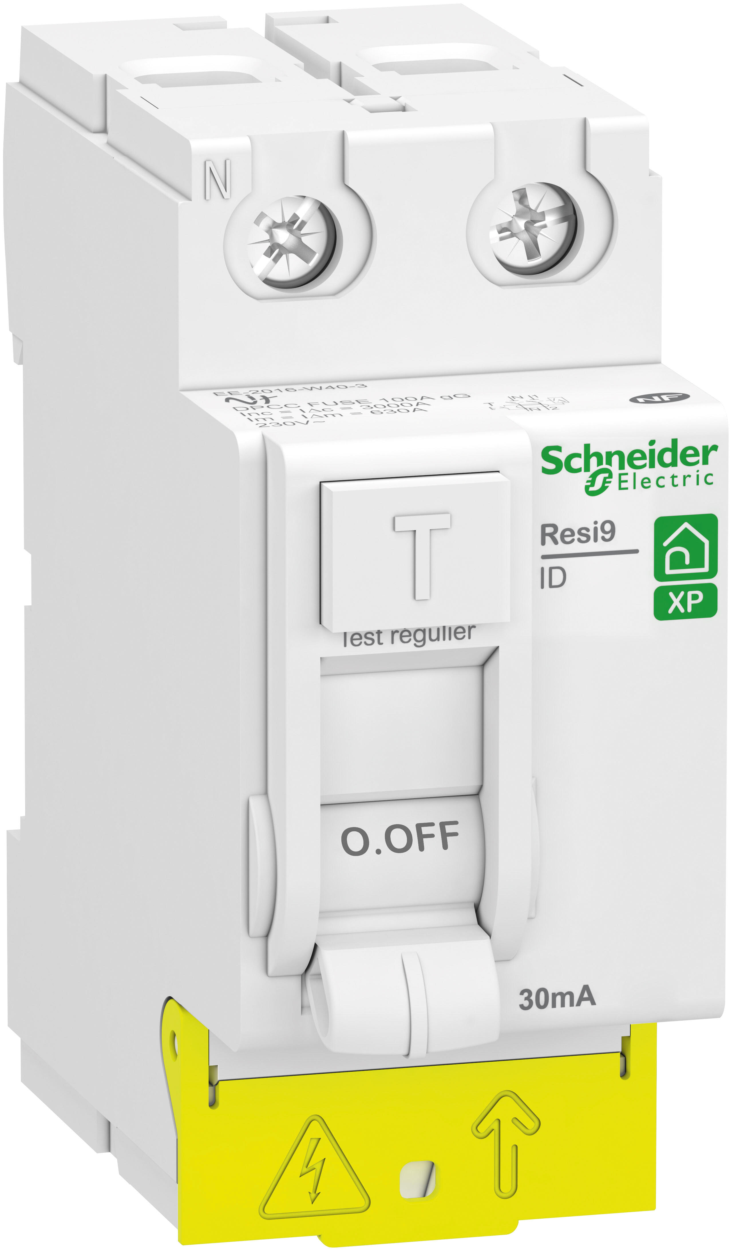 Interrupteur différentiel 63A 30mA Resi9 - SCHNEIDER ELECTRIC - 3