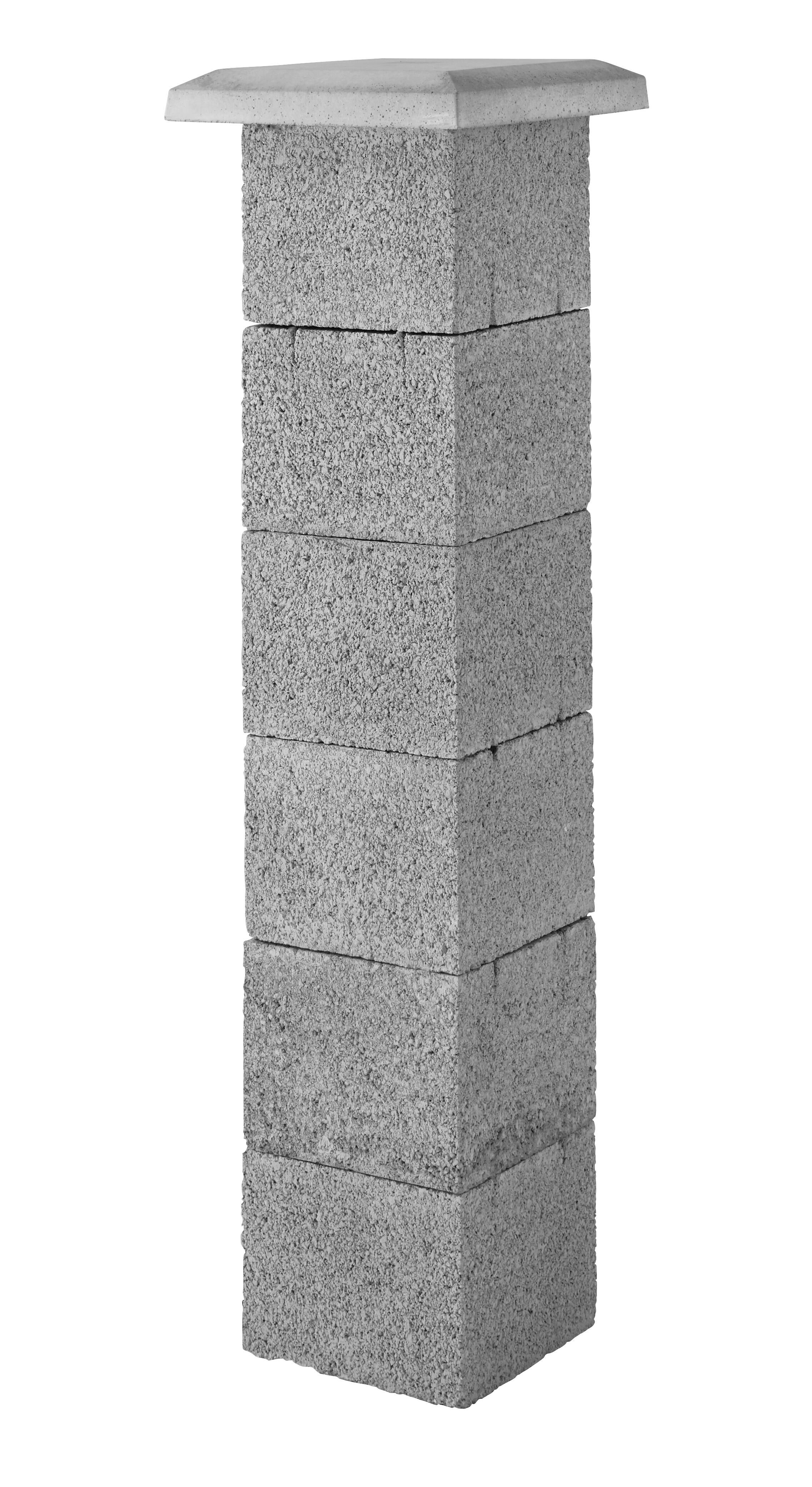Elément de pilier à enduire gris l.26 x P.26 x H.20 cm - 4
