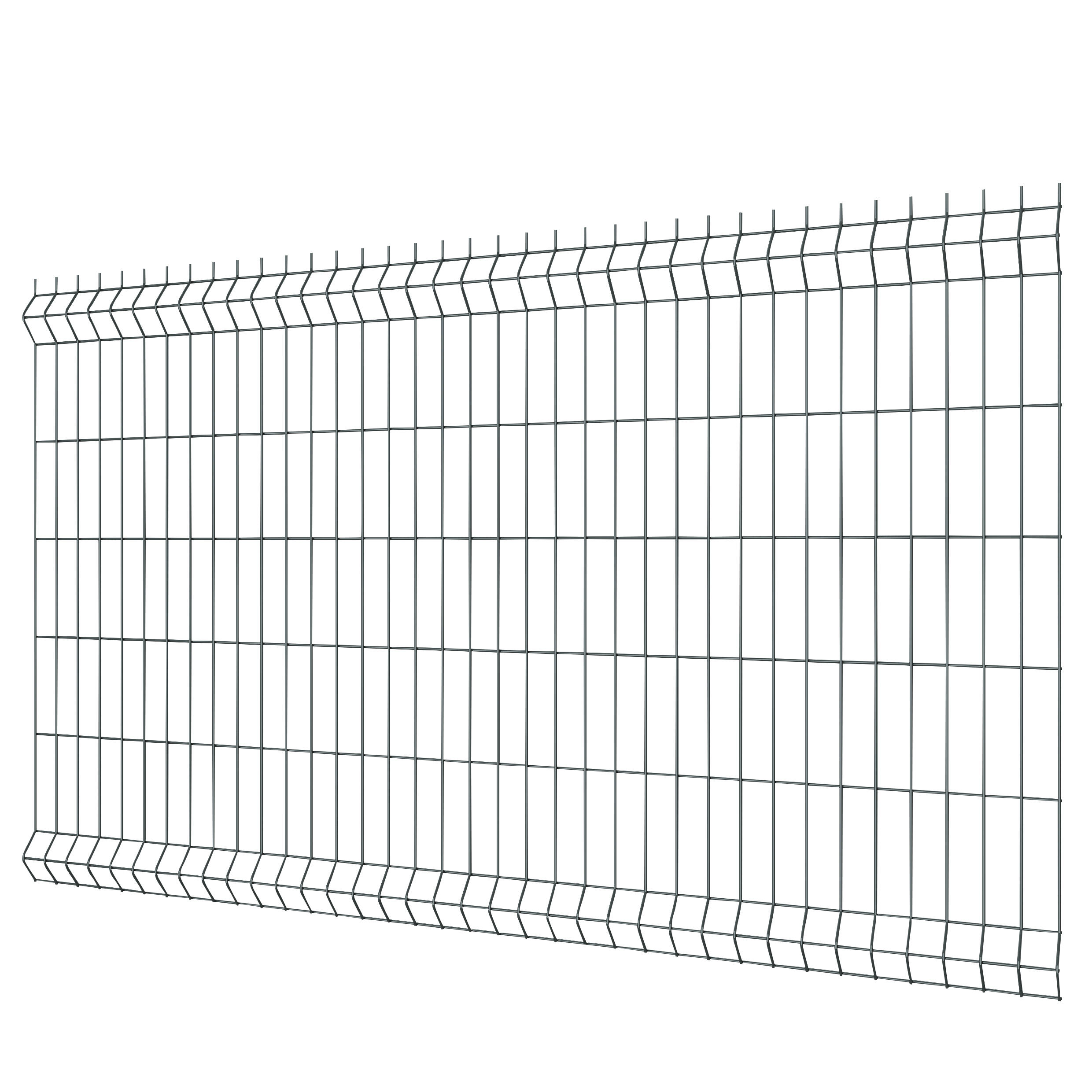 Panneau grillage rigide gris H.123 x l.200 cm Diam.4 mm - 4